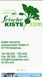 Mobile Screenshot of frischekiste.com